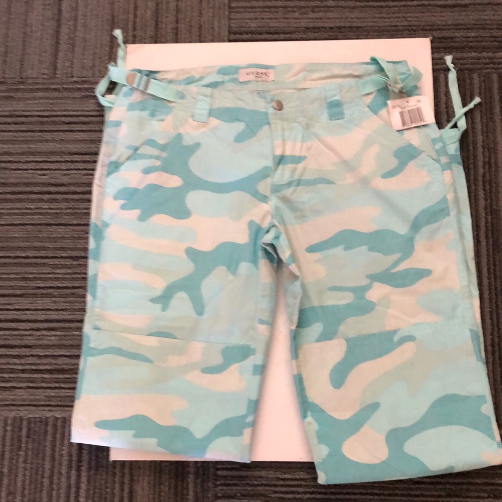 Guess size 30 Blue camo pants NWT